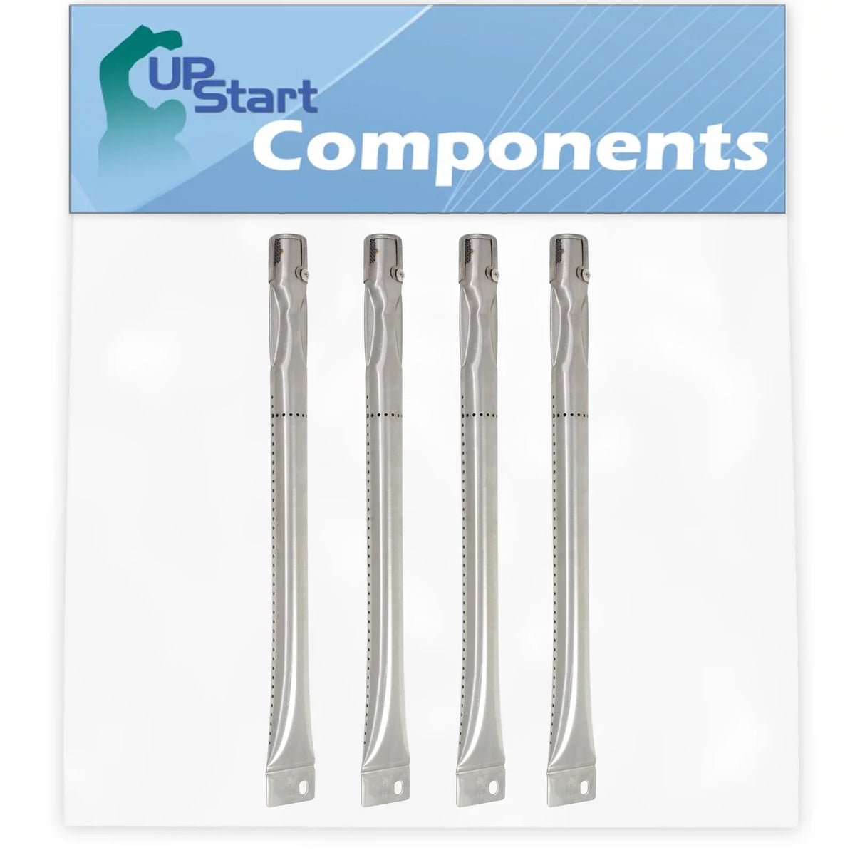 Stainless 810-7451-F Steel Grill Charmglow Burner Pipe Replacement Burners Compatible Tube for BBQ Gas Barbeque - Parts 4-Pack
