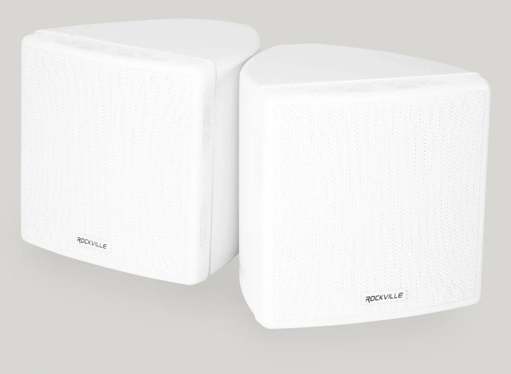 White Speakers Restaurant/Bar 6-Zone Pendant+Ceiling for Cube+2) 3.5" JBL Amp+4)