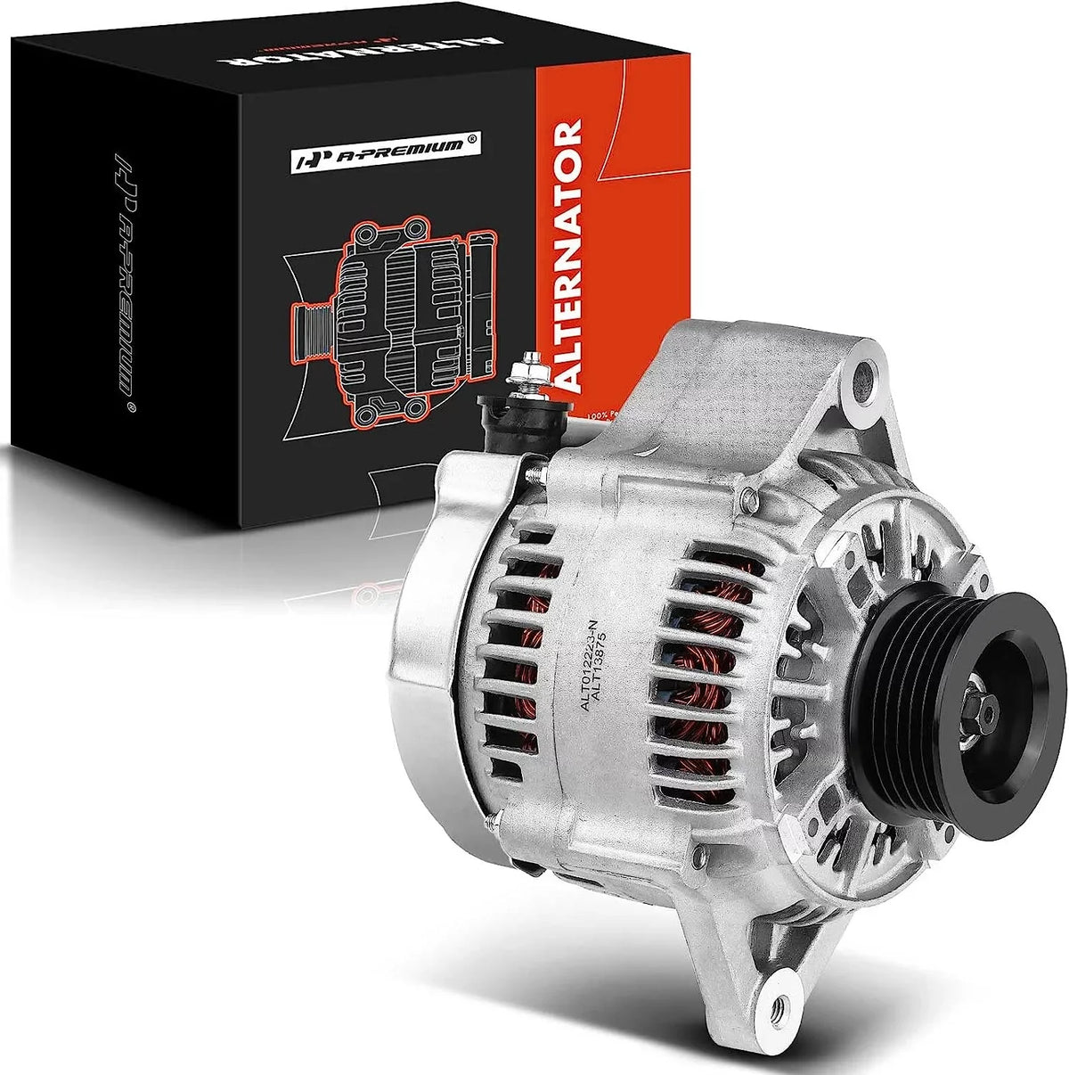 SLX Pulley V6 Alternator A-Premium Acura 12Volt Compatible & 1999, Trooper CW 90Amp with Clutch 6-Groove 2000-2002 Isuzu 3.5L,