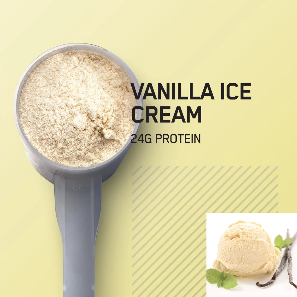 lb, Optimum Gold Standard Ice Whey 100% Servings 146 Nutrition, Protein Powder, Vanilla Cream, 9.98