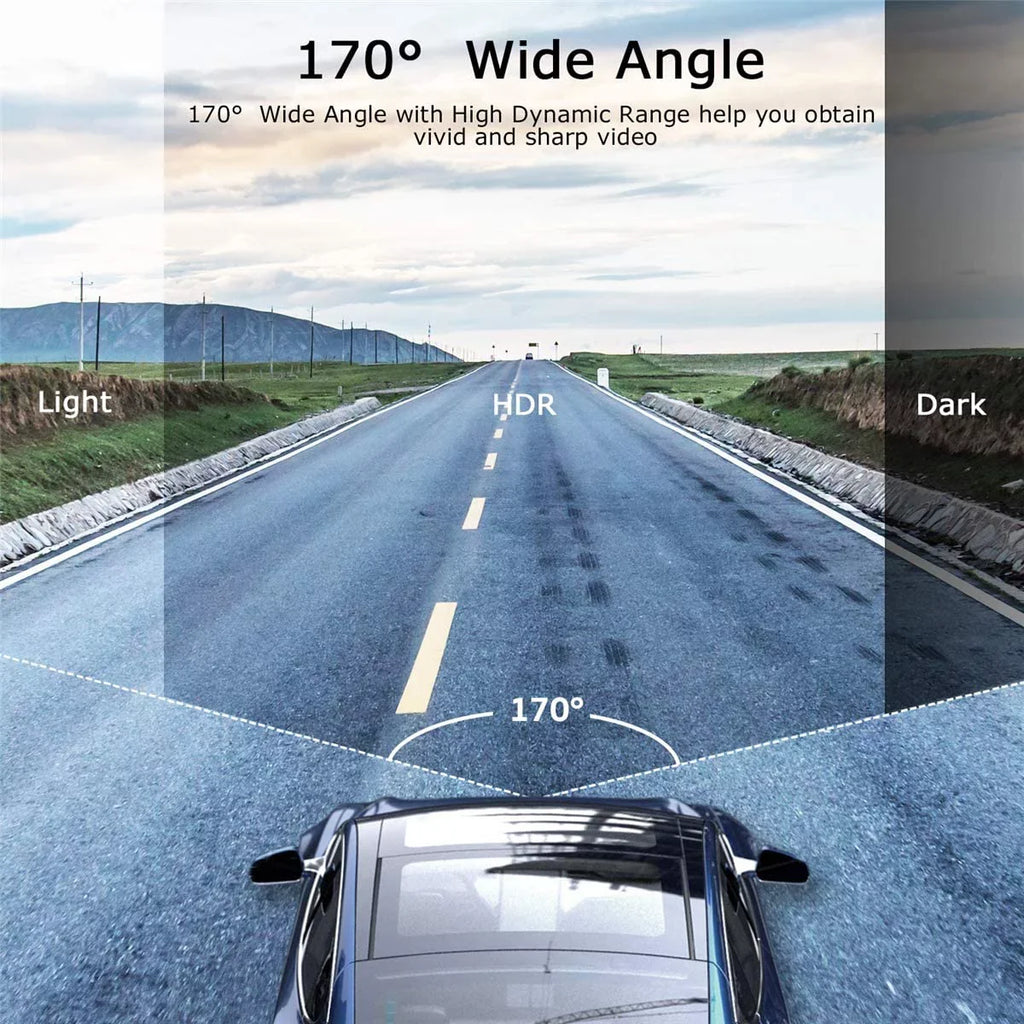 Angle Cam Wide LCD Dash 170 Dashboard HD WDR 3.0" 1080P Display with Video G-Sensor DVR Cars Camera Car for Night Vision Full Dashcam Recorder in Car ORSKEY Camera