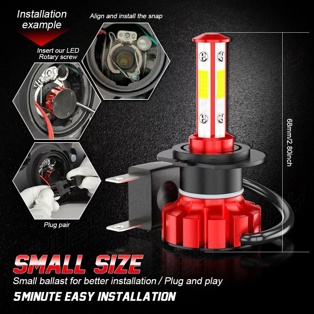 2011 High/Low Fit H8/H9 2007-2009 2010 6X Bulb Headlight Fog Mazda CX-7 Kit 9005+H7 for LED