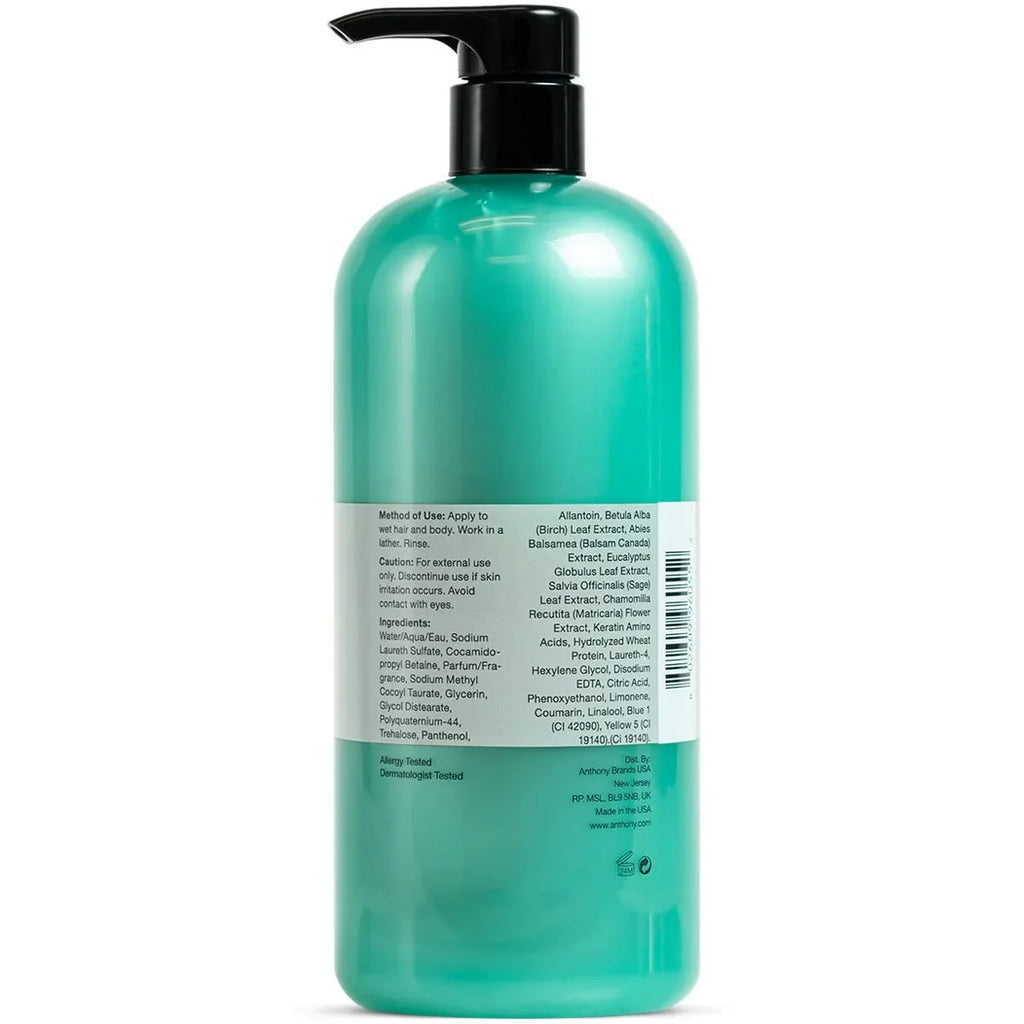Invigorating Rush For Contains and Cleanses, Fl Canadian Hair Balsam, and Eucalyptus Oz, Anthony Extract, Leaf, Formula Refreshes, 32 Wash, Body That Birch and 2-In-1 Hydrates Hair Body, Soothes