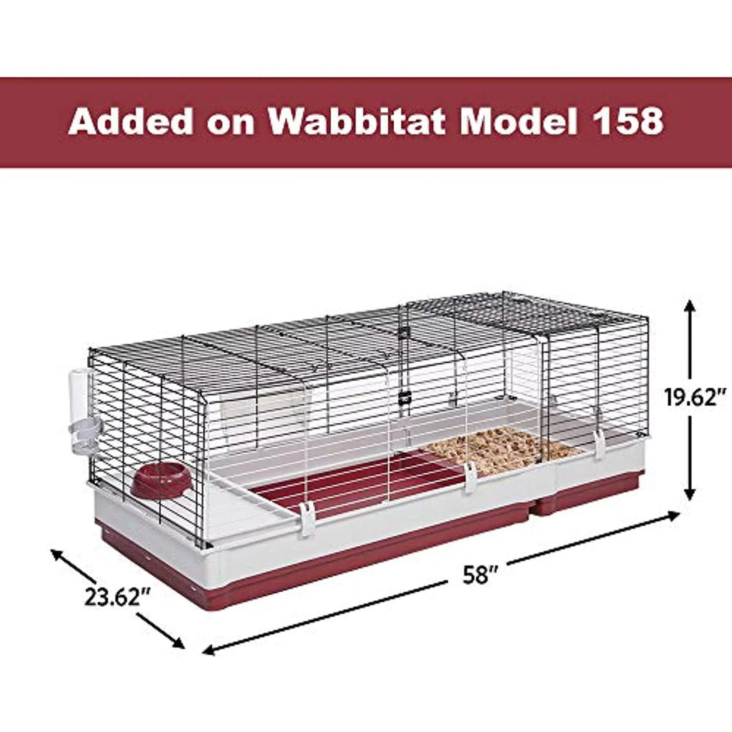 MidWest for Rabbit Deluxe Wire For Pets 23.75 Homes in. Extension in. 19.75 Wabbitat x Home