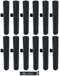 70V Array 24" Wall Column Black JBL Mount Commercial (12) Speakers+Amp COL600-BK