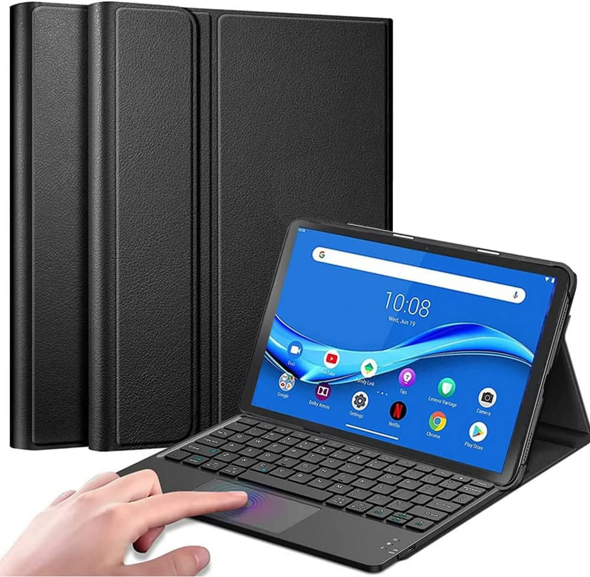 2 Stand forTab Generation Magnetically Case Pro Leather P11 Lenovo Pro Pad Tab with 2nd inch, P11 / 11.2 (TB132FU), Cover Keyboard Gen TouchPad Keyboard Black for 2022 Pro Lenovo Detachable Case