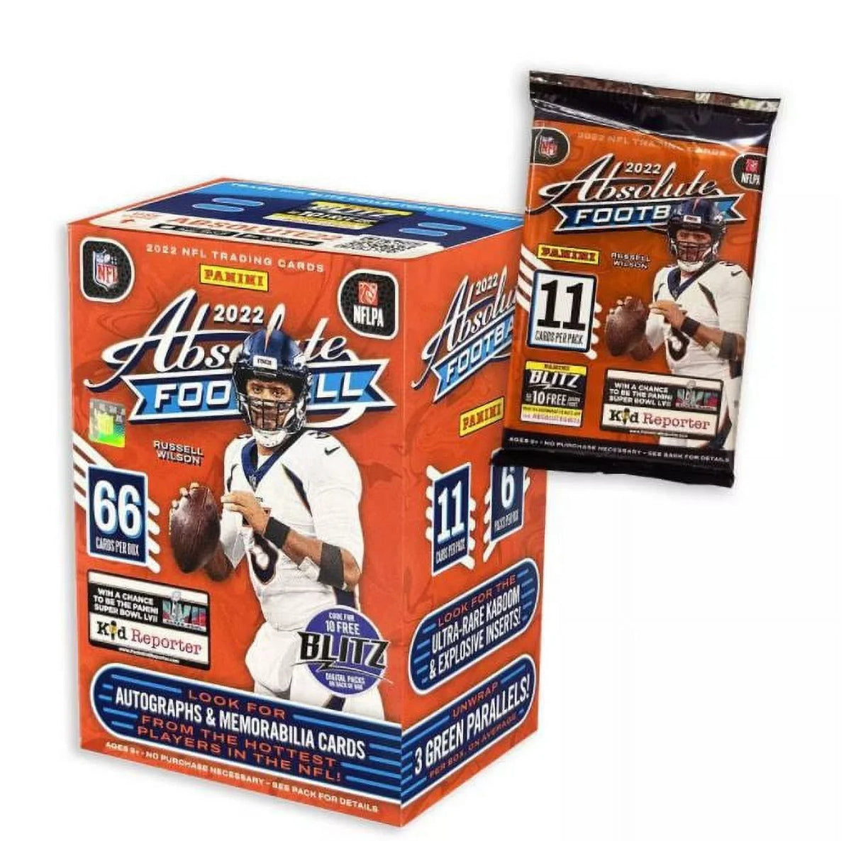 2022 NFL Panini Box Football Trading Blaster Card Absolute