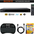 Touchpad, Lens Blu-Ray Laser Sony - Cable w/ Player Accessories Backlit with Hi Bundle HD Smart Wireless Includes, Ultra UBP-X800 Keyboard Players + 6ft 4K HDMI and 2.4GHz DVD/CD Cleaner Res for
