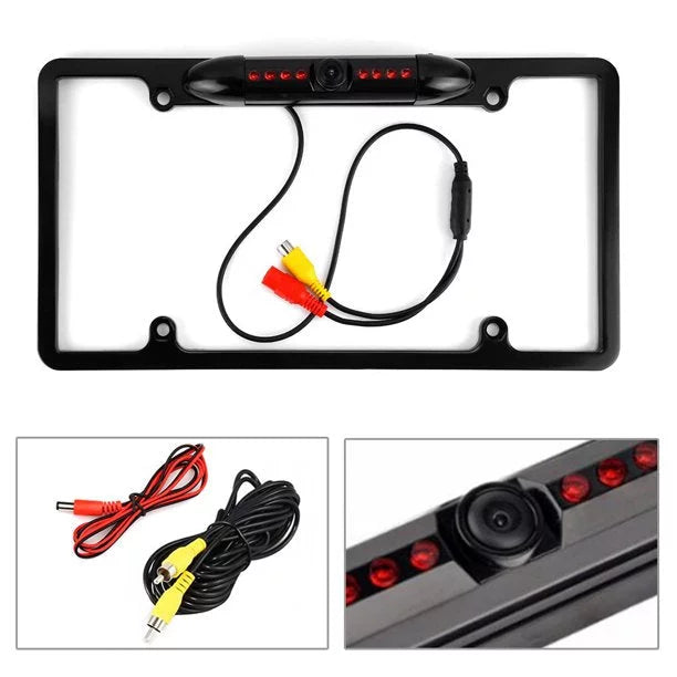 Black Rearview Backup Camera DDX-512 DDX512 Kenwood Waterproof License Plate for