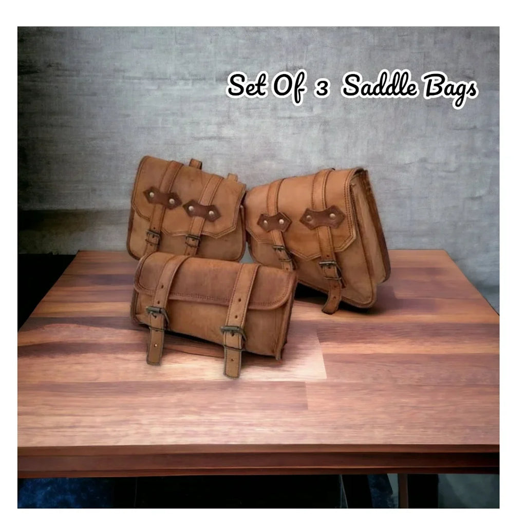 for - of Set Practical or Leather Her and Bag Him 3 Premium Gift Saddle Stylish
