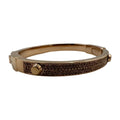 Astor Stud Gold-Tone Kors Bracelet Michael Bangle Crystal -MKJX2747791 Pave