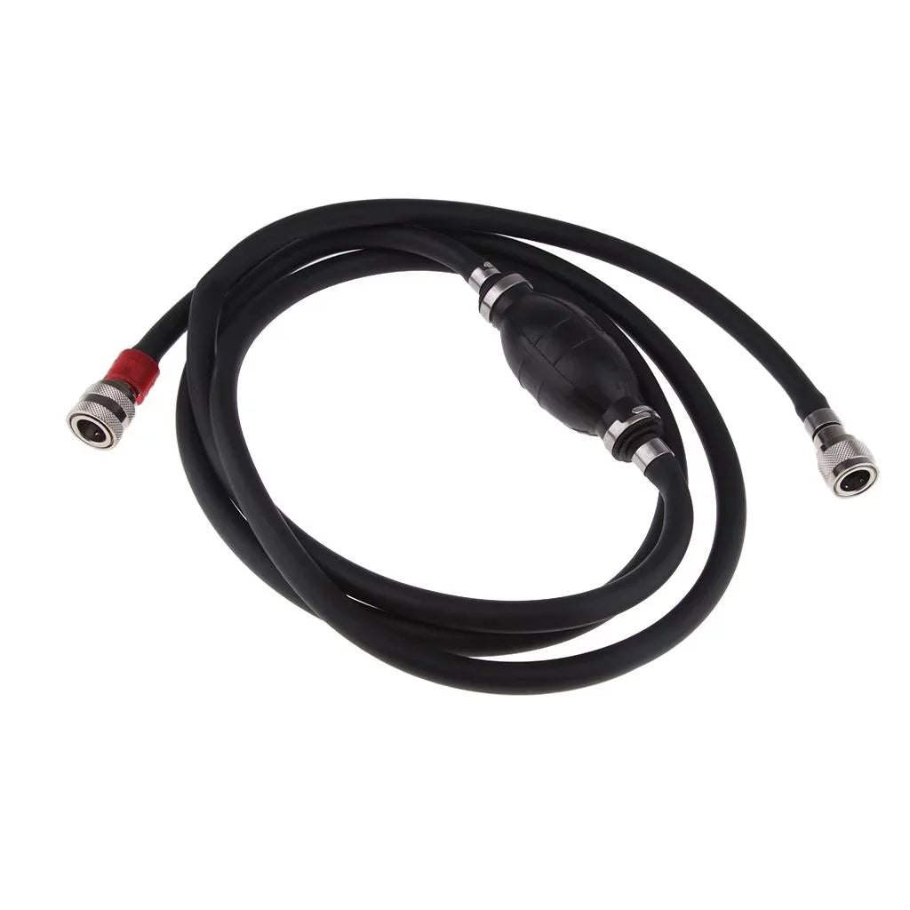 Line Marine Assembly Fuel Motor Hose for Line Tractors, and Outboard - RVs, Assembly Suitable 8FT Black Caravans Boat Boats, Fuel