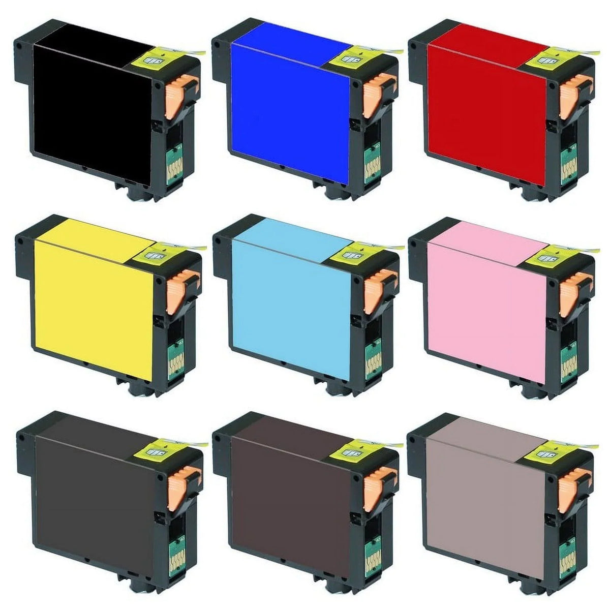 PrinterDash (T157BMP) (PBK/C/M/Y/LC/LM/LBK/MBK/LLBK) R3000 Pack 157) Photo (NO. for Combo Inkjet Stylus Replacement