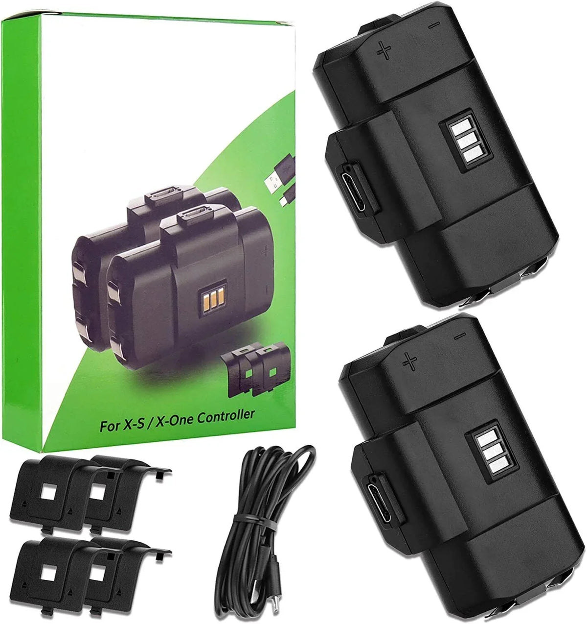 For Pack X/S 8pcs X/S with Battery Rechargeable Covers Controller Battery 4x Series One XBox