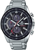 Watch Stainless Men's Casio Chronograph Solar-Powered Steel Edifice EQS-900DB-1AVCR