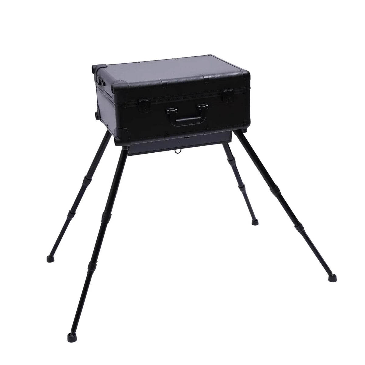 with DENEST Travel Makeup Box Rolling Case Organizer Train Key Cosmetic Trolley Luggage