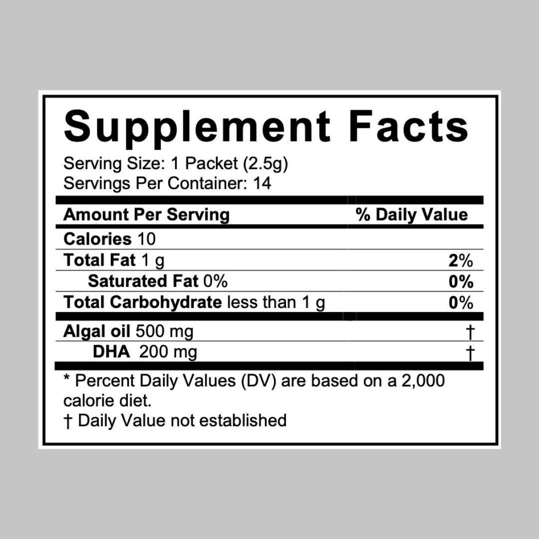 Algal DHA, Vegan Orange, 60ct Omega-3, Oil Coromega,