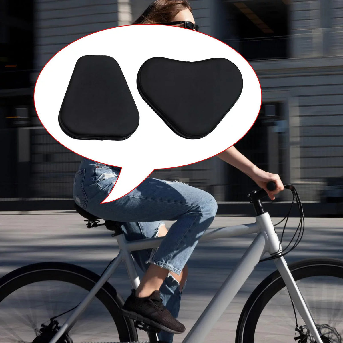 for Bike Seat Bike Cushion Black Cover Exercise Back 16cm 12cm Saddle Road Mountain Support with