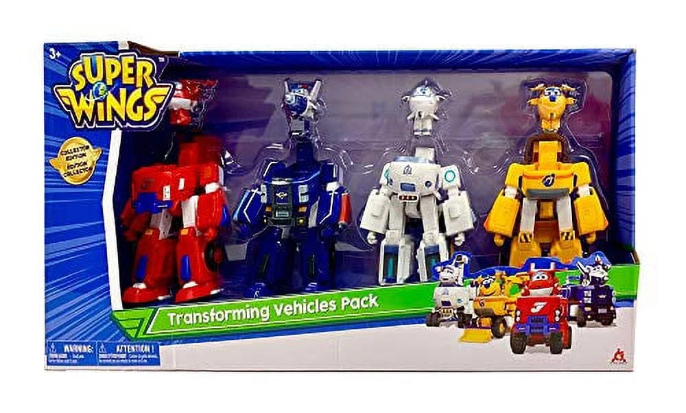 and Boys Birthday Donnie, | 4-Pack | Super Paul, Fun Old Astra Jett, 5 - Figures | Playset for Wings Girls Toys 4 for Preschool Mini 2" Toy 3 Airplane and Plane - Year Kids Transforming Gifts
