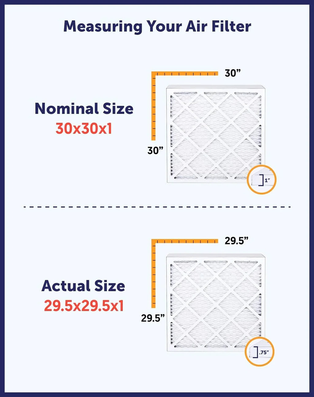 26x58x1a x 4-PACK HVAC | 58 King Filters Furnace Filter Filter .75" Air | x Actual 26 Pleated USA | A/C Size: MERV IN | 8 MADE