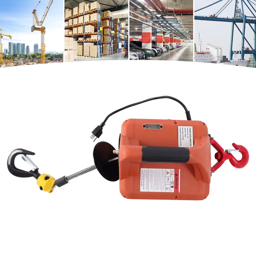 Remote 3-in-1 ZhdnBhnos Electric Wireless Crane Hoist Control Kit 110V 1100 Lift Portable LBS Winch