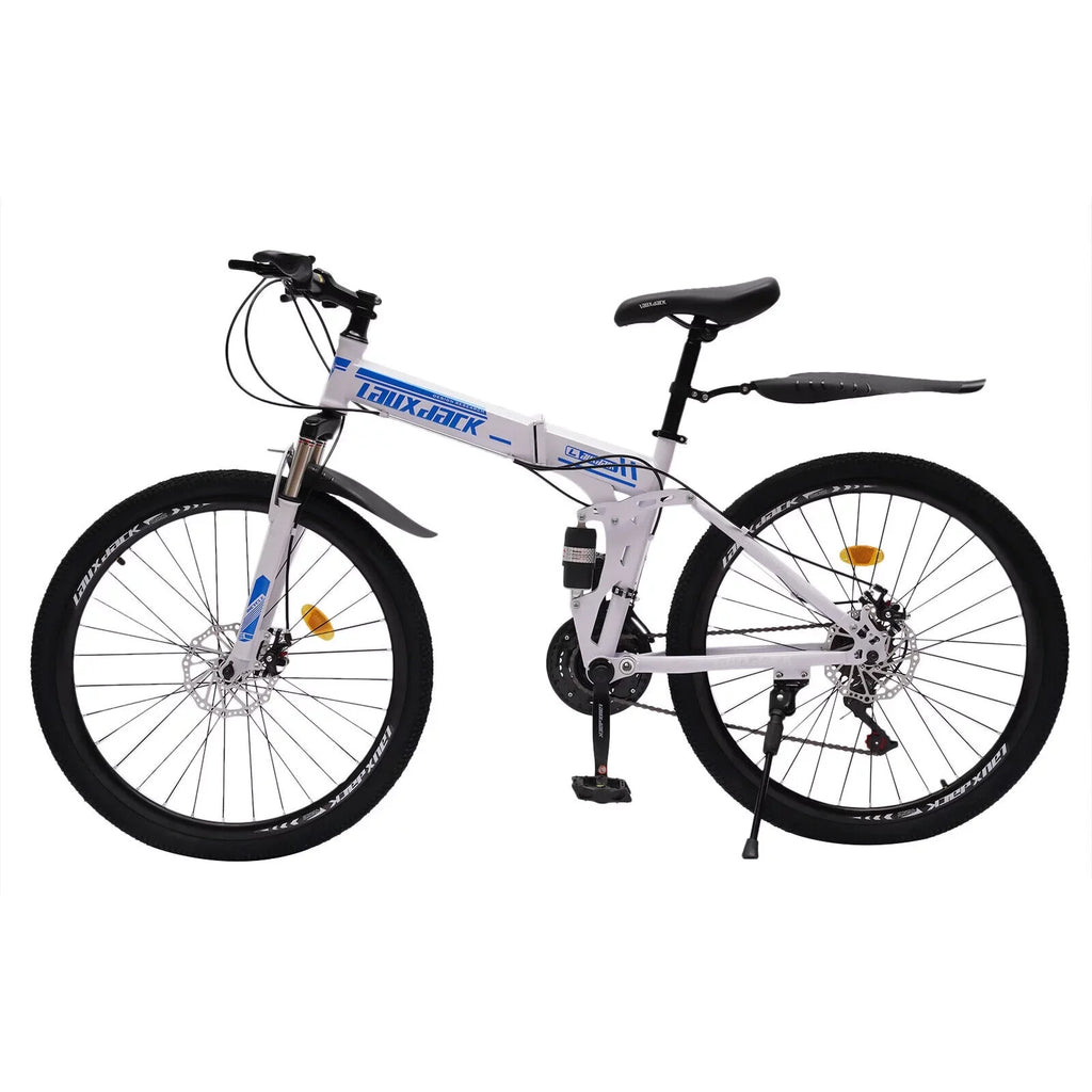 26" School Bike Bicycle Bikes Disc Brake Men Folding Dual SHZICMY Speed 21 Mountain MTB