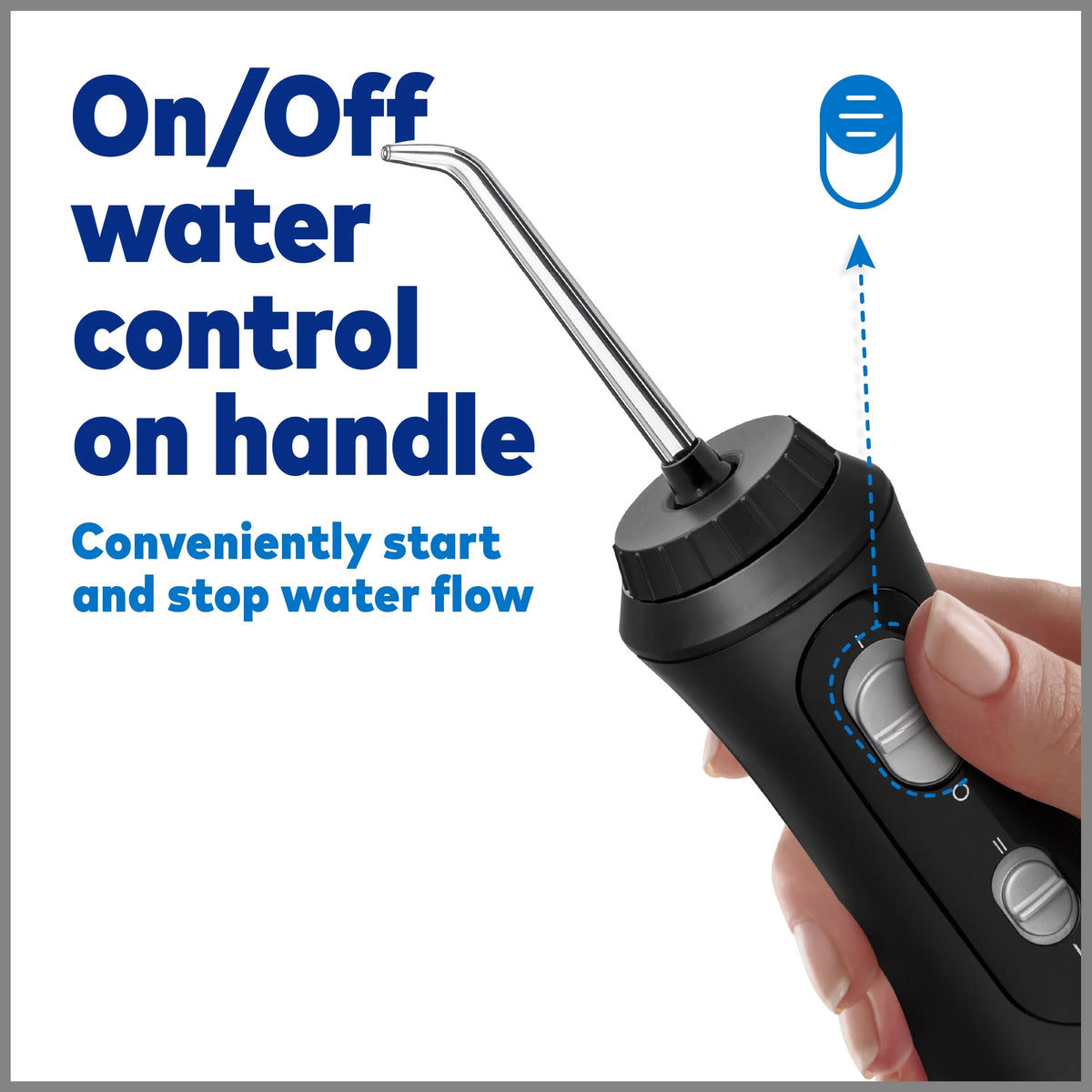 Flosser Oral Waterpik Cordless Water Black Irrigator, Portable Plus
