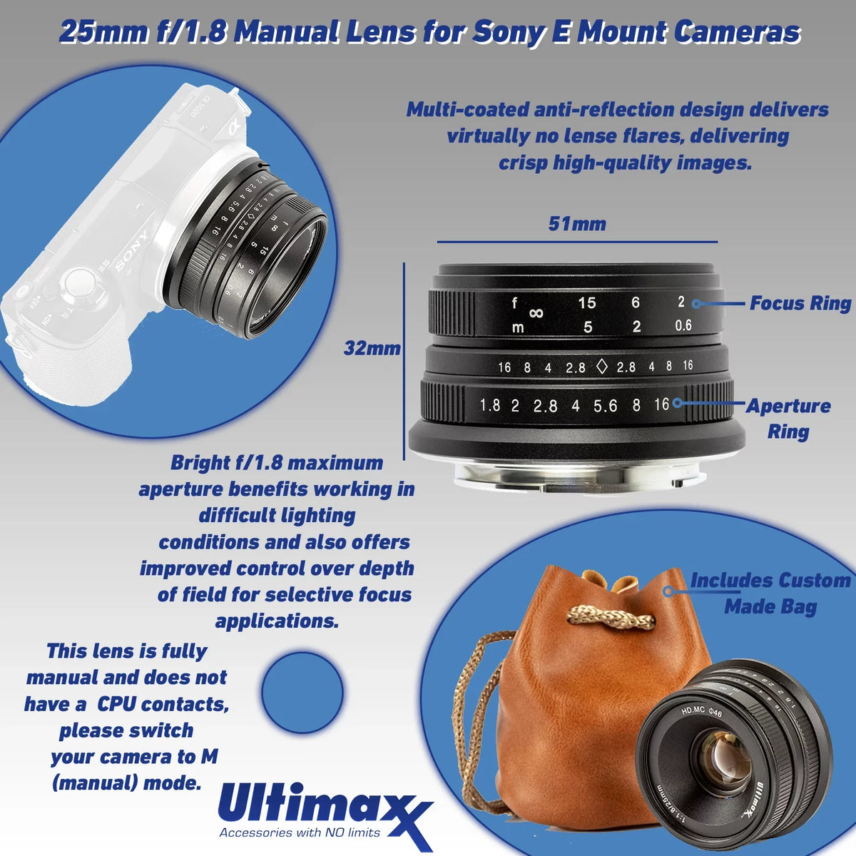 f/1.8 72” Sony SDXC, a6400 Ultimaxx Bundle: Ultra & Tripod Alpha with Much + FE Deluxe Lens 28-60mm Mirrorless Accessory Digital Lens Manual More f/4-5.6 SanDisk & Lightweight Sony Camera 25mm 64GB