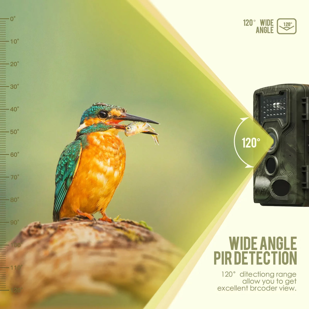 Inch 2.0 Night-Visions Waterproof Infrared Day Night Field Trail Detection 32MP TFT IP66 Display Hunts Camera Color Camera Camera Use 1080P Outdoor