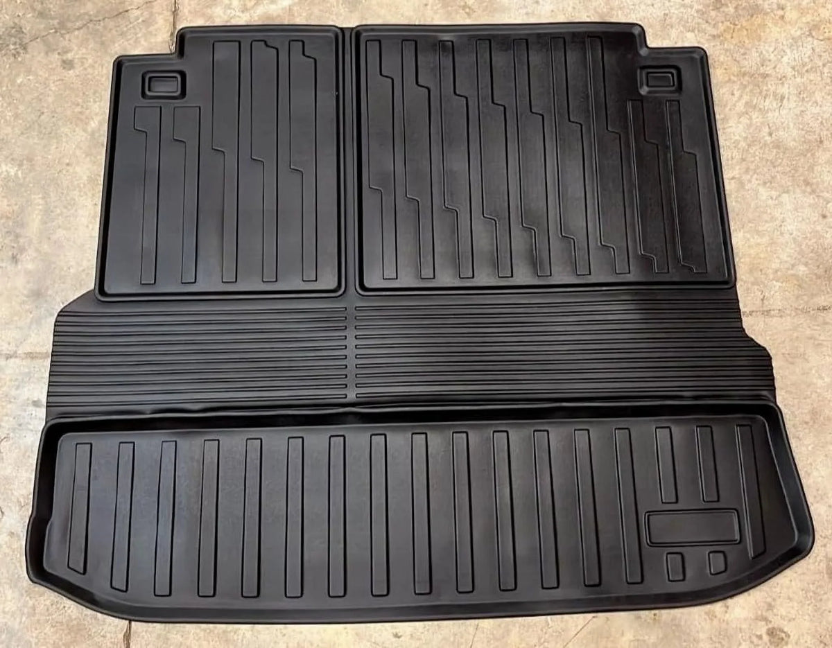 2020-2024 EACCESSORIES for Trunk Design Cars Pre-Cut Toyota Boot Car EA Lip Tray Mat Non-Slip Mats Highlander with Cargo Raised Trunk – Laser – Mat Pad Weather-Resistant for Trunk – Liner –