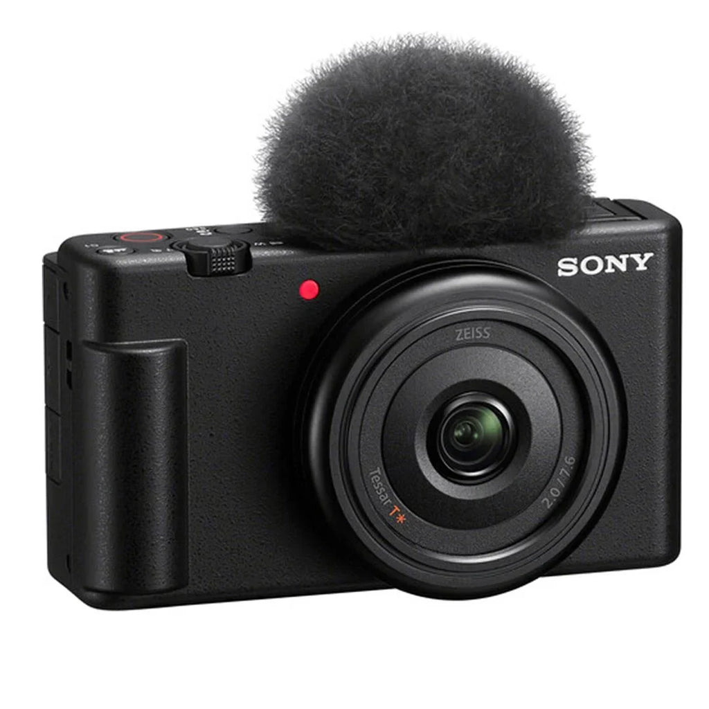 Sony + Card Vlogging Bundle Tripod (Black) SanDisk Pack 2 Memory Camera Case ZeeTech ZV-1F with + Accessory 128GB +