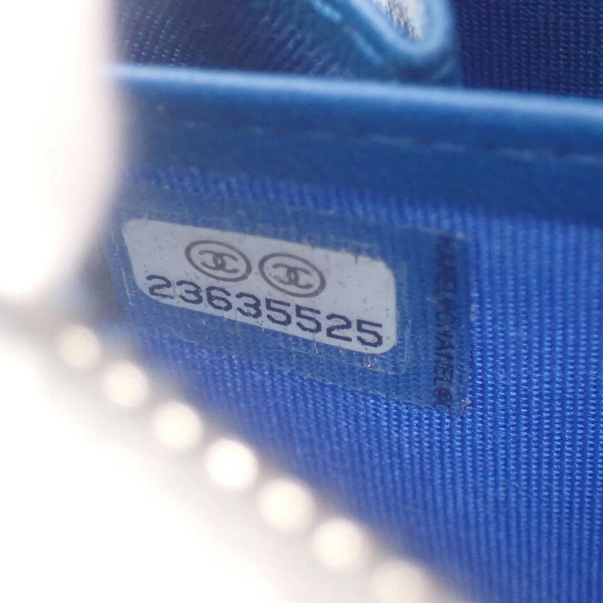 wallet long mark computer here Cambon (Good) board Pre-Owned matelasse CHANEL circuit pattern Chanel