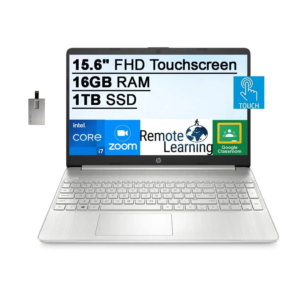 S, i7-1165G7 (Beats Silver, Touchscreen Graphics, 32GB USB 16GB HD Xe Windows Audio, SnowBell SSD, i7-1065g7), Laptop Card RAM, Intel 1TB 2021 Computer, HD Webcam, IPS Core Intel 15.6" 11 HP FHD Iris