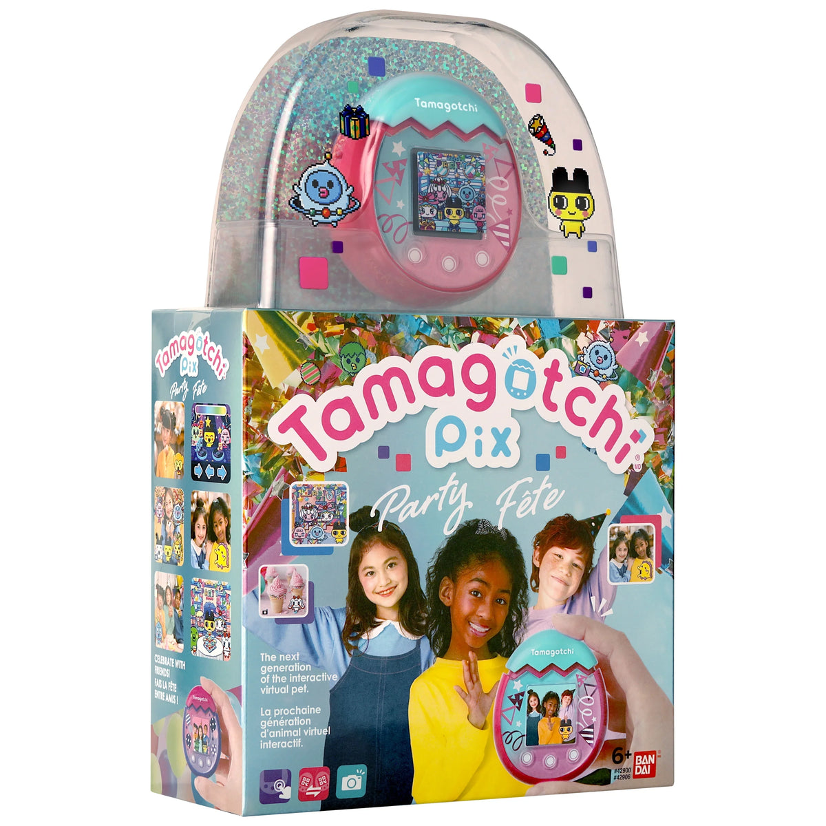 Pix Party Electronic Tamagotchi Pet Confetti
