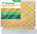 (2-Pack) MERV 11 Air Filters Pleated Filterbuy HVAC Furnace AC 24x25x4