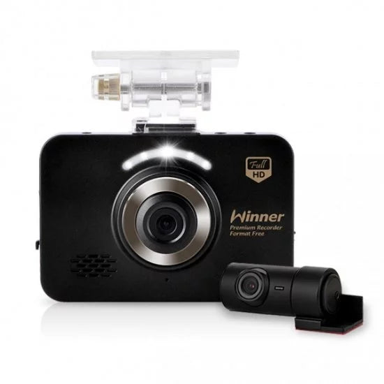 touch Car WinyTech cam wide Dual LCD Black HD box angle dash Screen 5MP 3.5" cameras