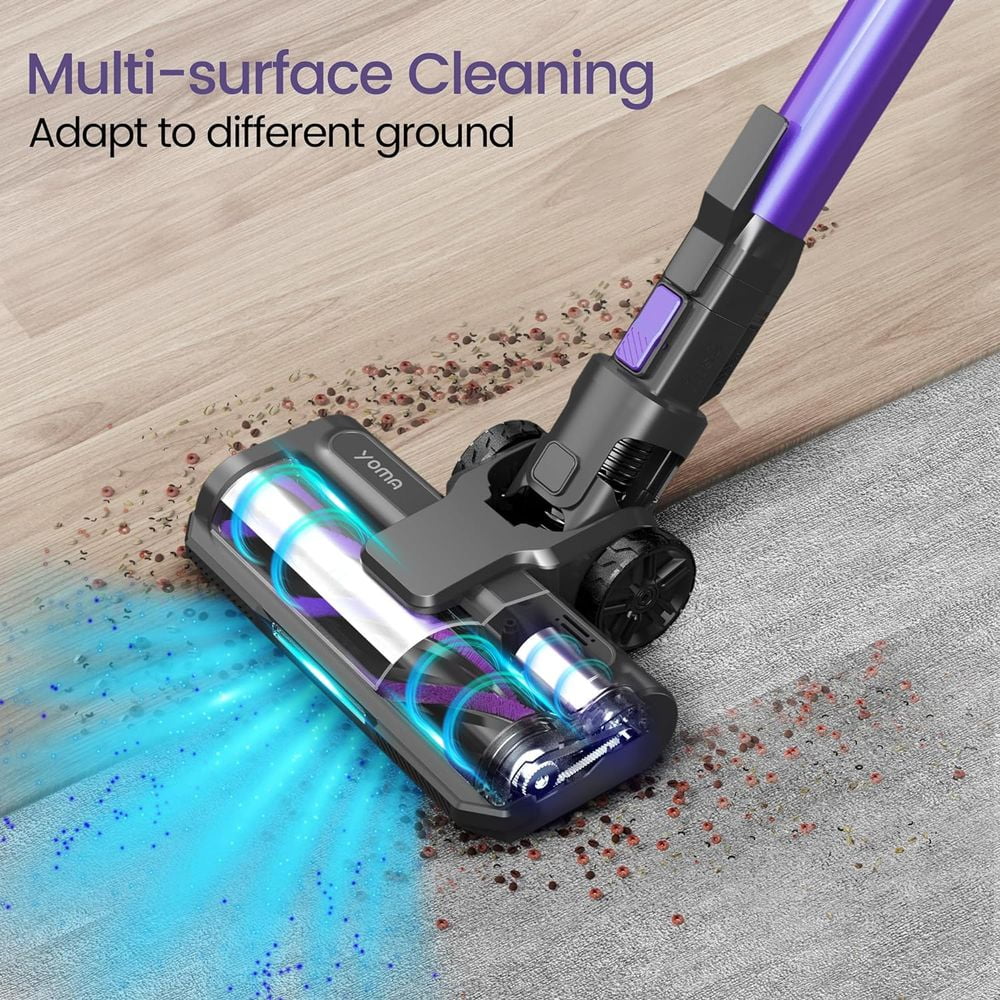 Home Cleaner, Suction, Carpet Vacuum Floor Rechargeable Pet Cordless with Hair Purple) with 28Kpa (Midnight 350W 50min Vacuum Runtime, for Stick Powerful Vacuum Cordless 6-in-1 Lightweight Vacuum