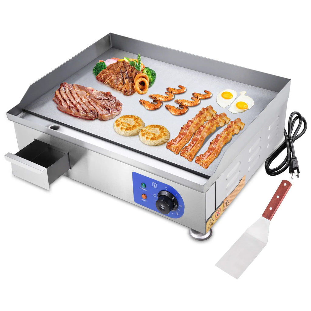 '- Steel High-Powered Electric Countertop with Cook - Griddle Precision Stainless