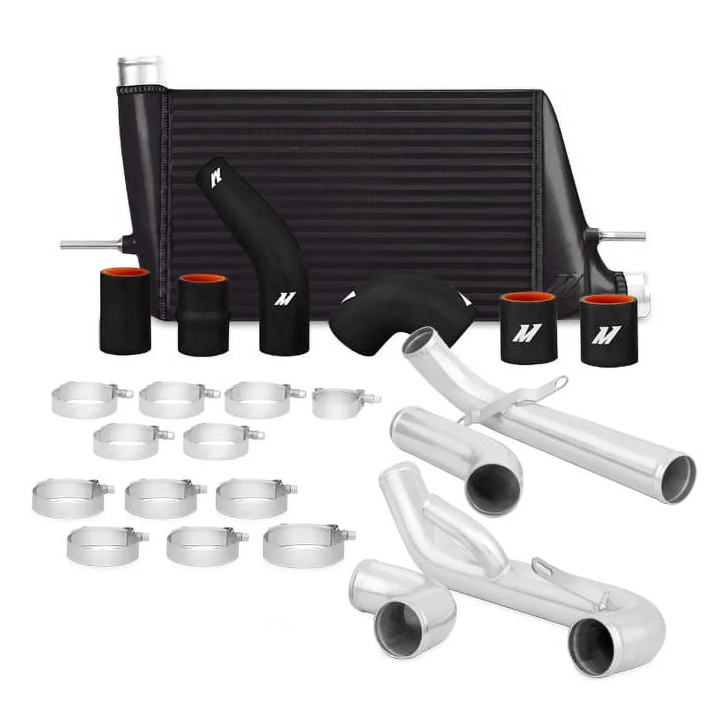 Performance Evo Mishimoto Black Compatible MMINT-EVO-10KBK Lancer X With Kit Mitsubishi 2008-2015 Intercooler
