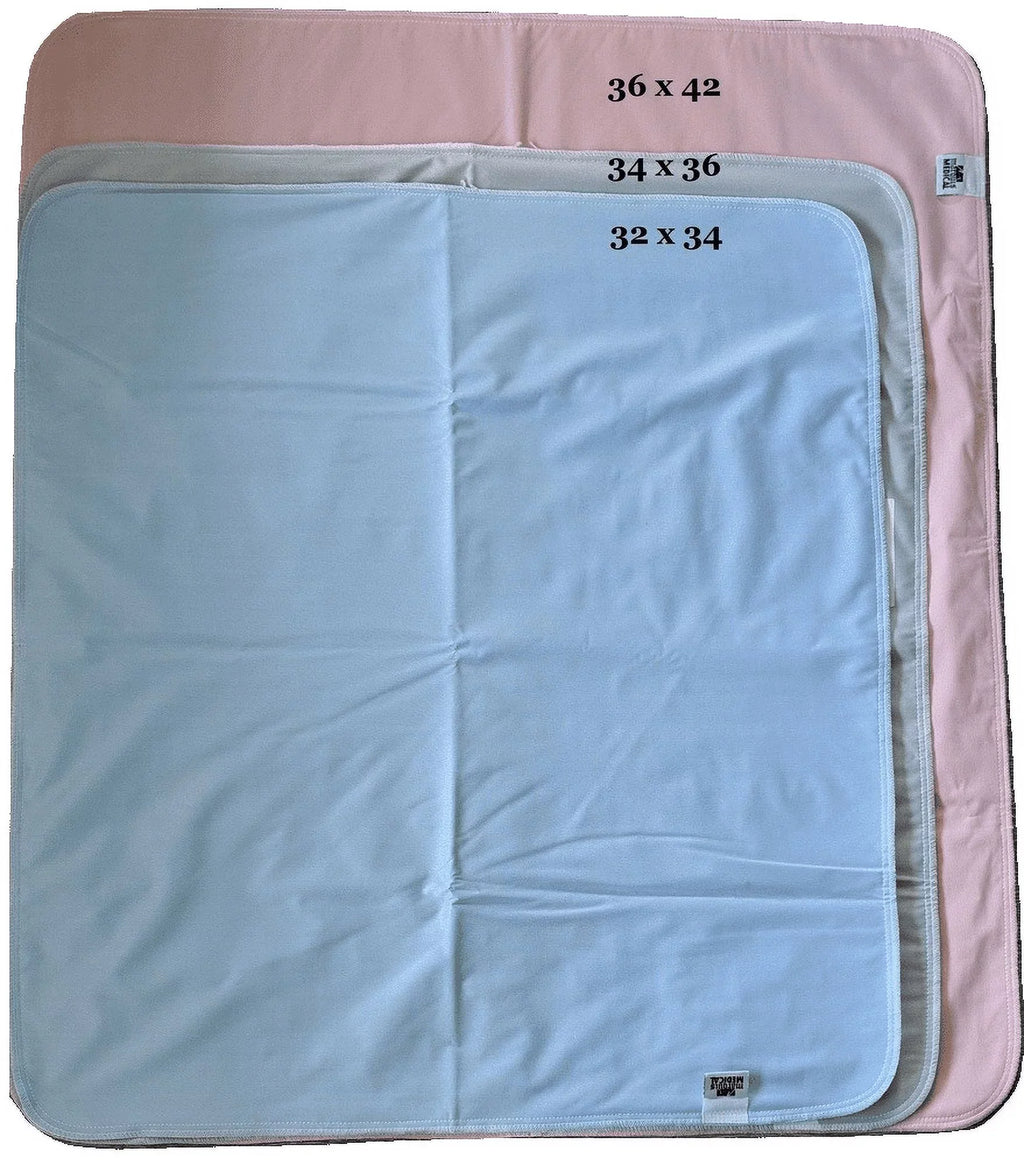 Underpad Washable - 36 Seniors Protection - Pink 42 x Pad Reusable Incontinence Children Bed for Waterproof 12 Pack Absorbent