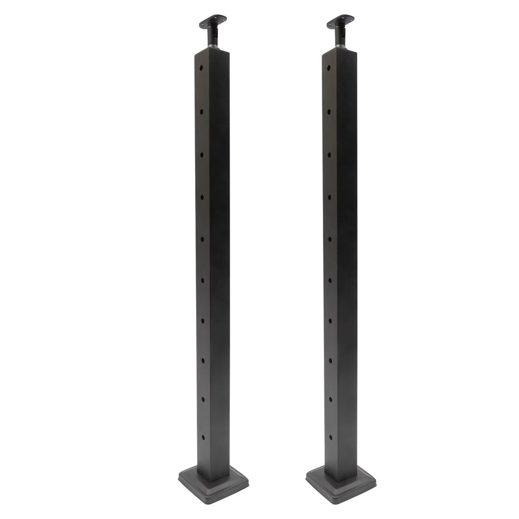 Cable Concrete Level Post Sides Deck Pre-Drilled Railing Two for Wood Steel Fence Level Stainless Square System Railing 36''x2''x2'' Post Cable