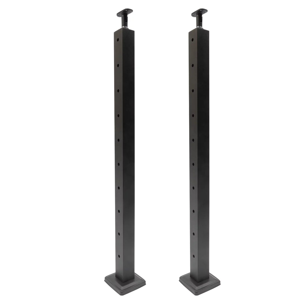 Cable Concrete Level Post Sides Deck Pre-Drilled Railing Two for Wood Steel Fence Level Stainless Square System Railing 36''x2''x2'' Post Cable