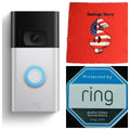 Story Camera, Cleaning Satin Battery in Cloth, or Ring_Video , 6 Doorbell 1080p , Wired Savings