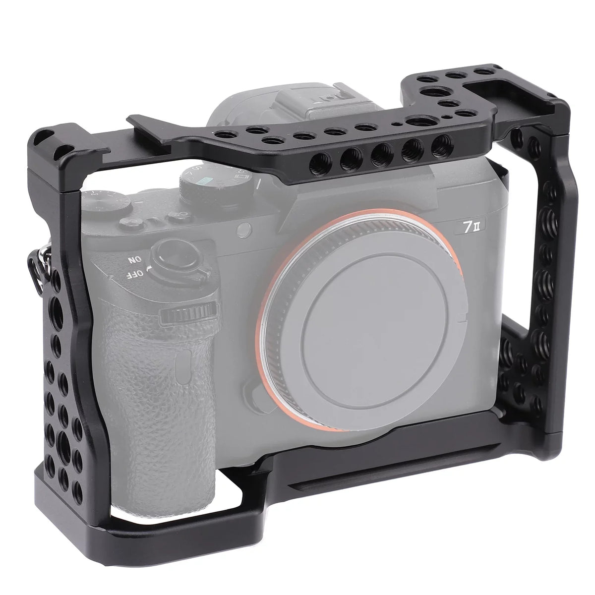 Inch A7R3 A7M3 Cage Cold Screw Inch Cage & Holes Mirrorless Aluminum Shoe A9 Sony Mount Video Replacement 14 Alloy Andoer for 38 with