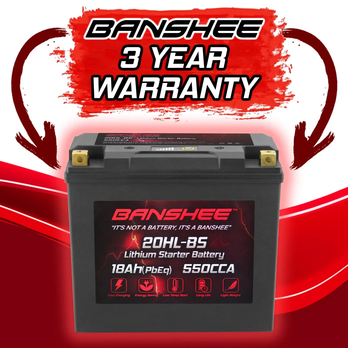 YTX20L-BS Outlander 1000 with 2013 XT-P Compatible EFI LiFePO4 to Banshee CAN-AM Motorsports 2016 Battery