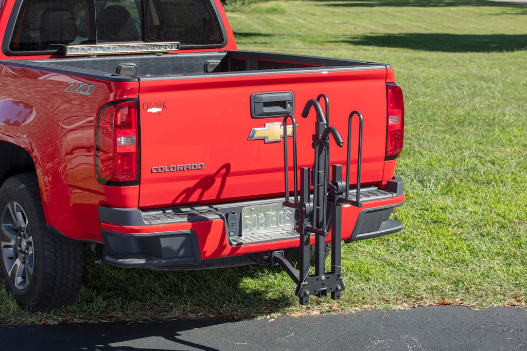 80 Car 10104071 Foldable Hyper lbs. Rack Capacity 2-Bike Tough Hitch-Mount Platform