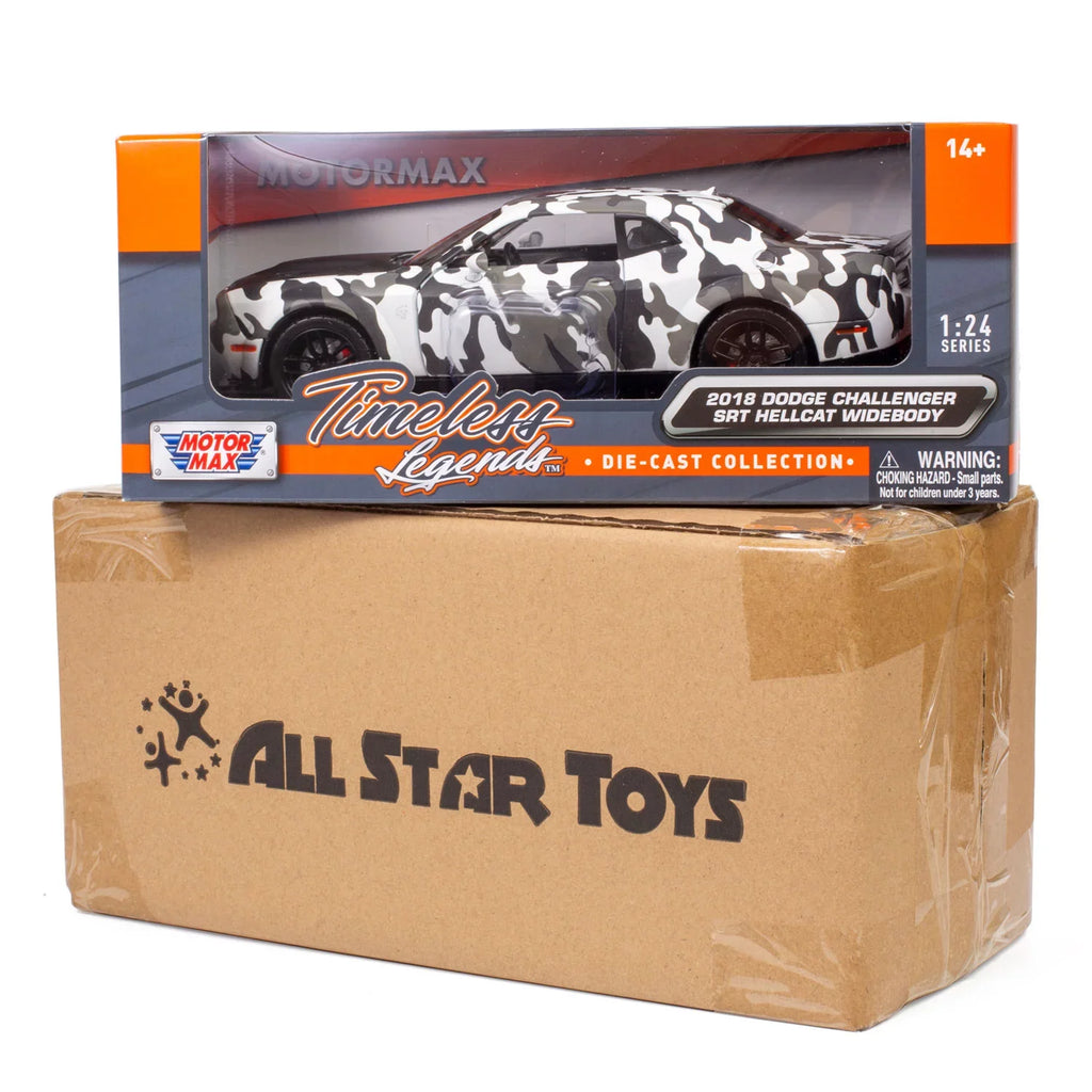 by Model Widebody All Diecast Hellcat Exclusive 2018 Camo Toys Star Challenger SRT 79350 1/24 Car Dodge Motormax Camouflage