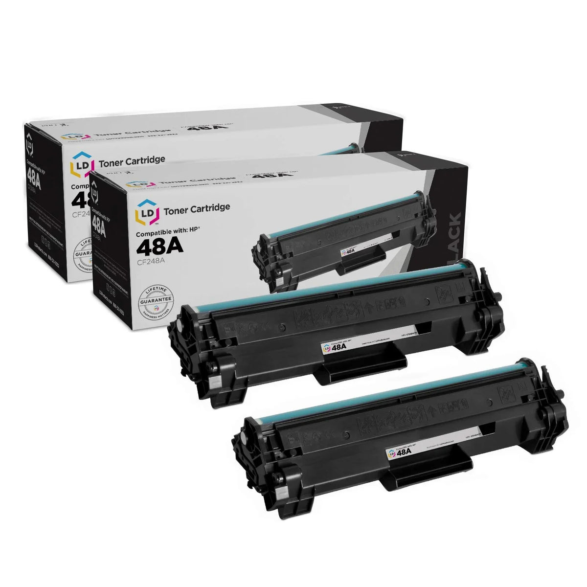 for / M28w M15 M31 LaserJet M15a M30w Compatible Replacement M29a M14 M15w 2-Pack) M28 M16w M17 M31w Laser 48A HP Toner MFP Printer HP Products Pro M28a for M16a CF248A (Black, Cartridges LD M29w
