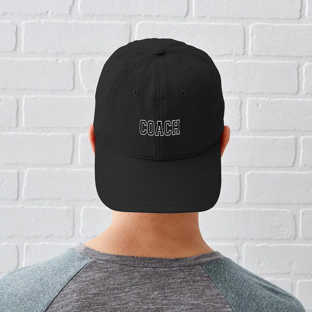 Adjustable Hat Baseball Black CafePress Coach Cotton - Printed Cap Canvas Black -