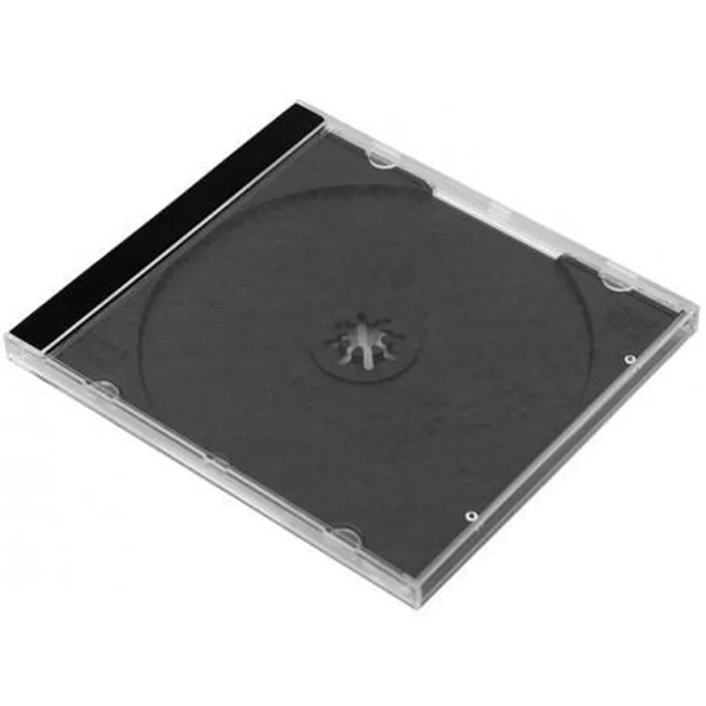 Pack Smartbuy Disc Black Single mm Removable with Storage Standard Case DVD CD 10.4 Jewel Tray Clear 50 Assembled